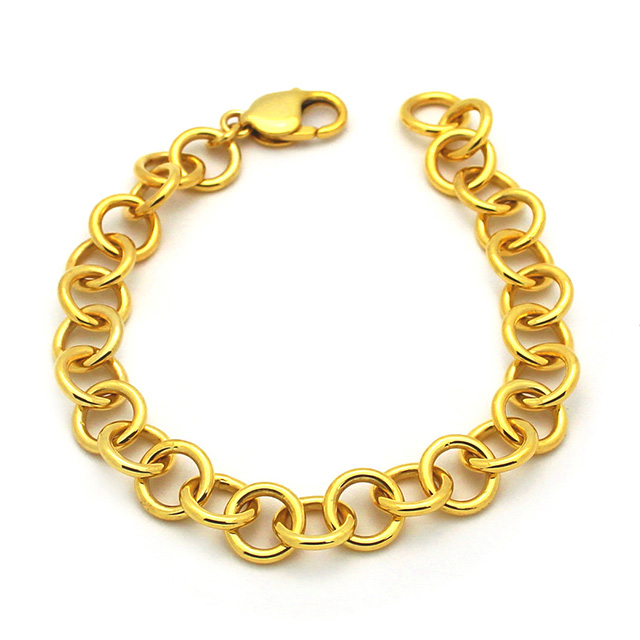 Solid Gold Rolo Bracelet » JY Jewellery, serving Oakville, Burlington ...